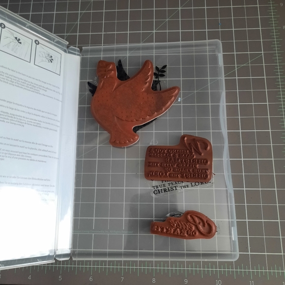 Calm Christmas Stampin Up rubber cling mount stamp set - Picture 2 of 2